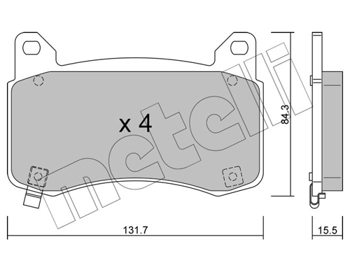 Brake Pad Set, disc brake