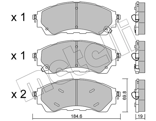 Brake Pad Set, disc brake