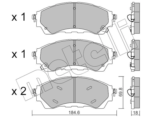 Brake Pad Set, disc brake