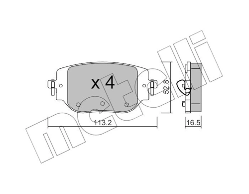 Brake Pad Set, disc brake