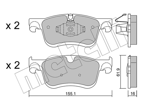 Brake Pad Set, disc brake