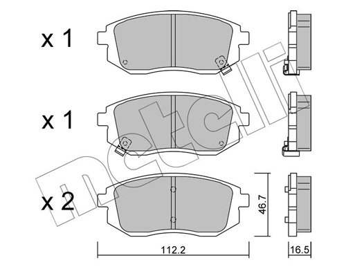 Brake Pad Set, disc brake