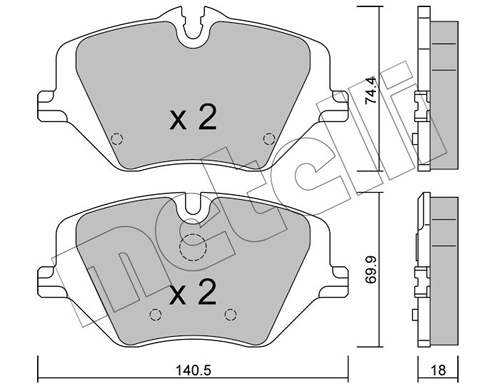 Brake Pad Set, disc brake