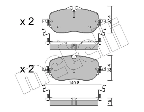 Brake Pad Set, disc brake