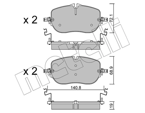 Brake Pad Set, disc brake