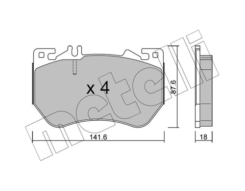 Brake Pad Set, disc brake
