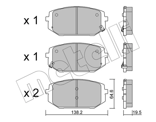 Brake Pad Set, disc brake
