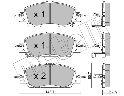 Brake Pad Set, disc brake