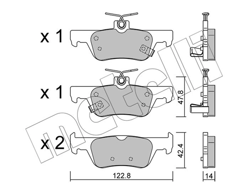 Brake Pad Set, disc brake