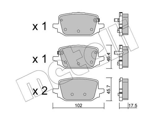 Brake Pad Set, disc brake