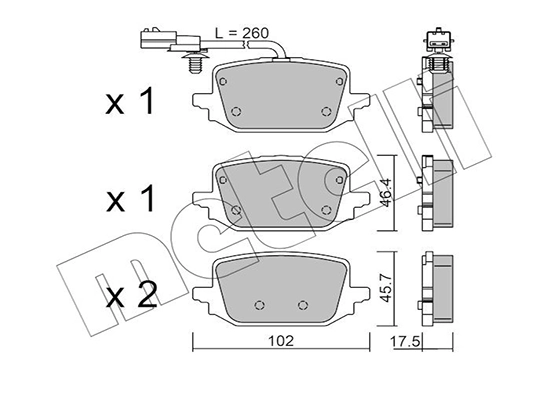 Brake Pad Set, disc brake