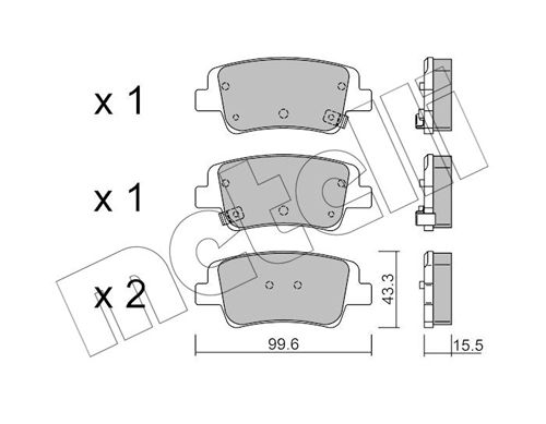 Brake Pad Set, disc brake