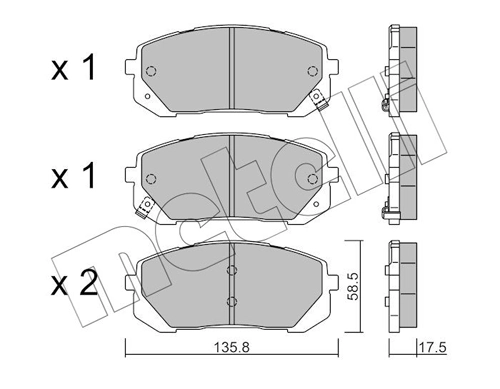 Brake Pad Set, disc brake