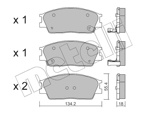 Brake Pad Set, disc brake