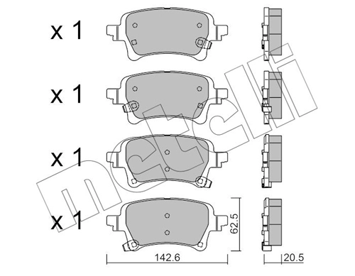 Brake Pad Set, disc brake