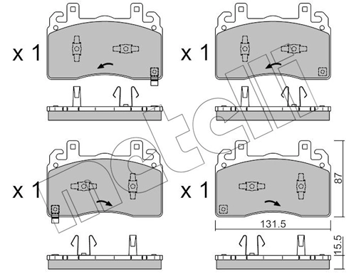 Brake Pad Set, disc brake