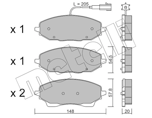 Brake Pad Set, disc brake