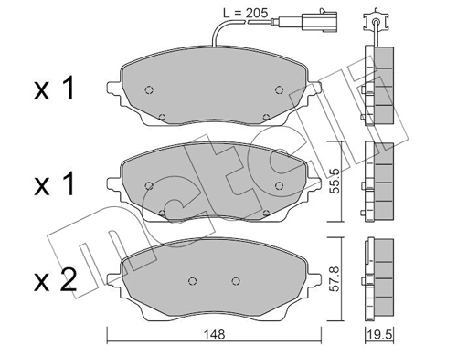 Brake Pad Set, disc brake