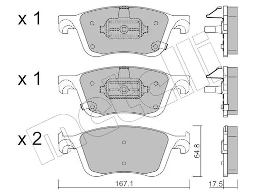Brake Pad Set, disc brake