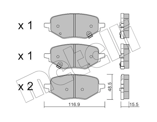 Brake Pad Set, disc brake