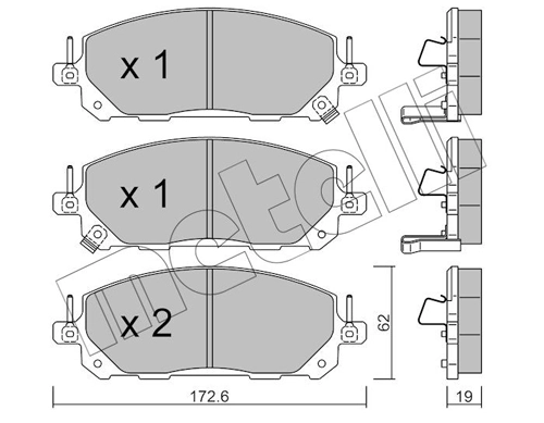 Brake Pad Set, disc brake