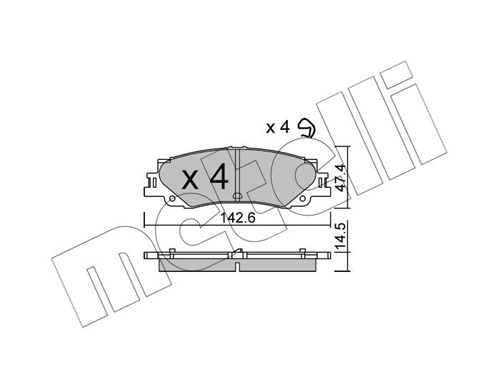 Brake Pad Set, disc brake
