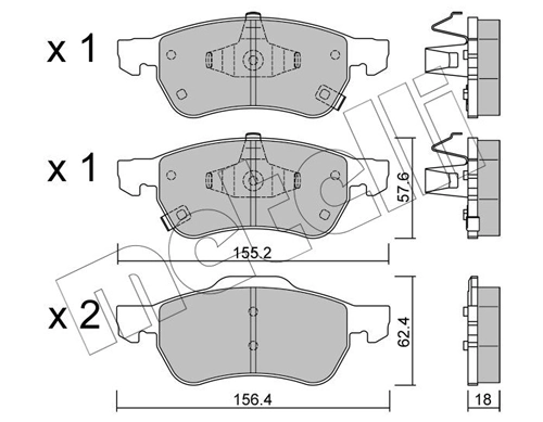 Brake Pad Set, disc brake