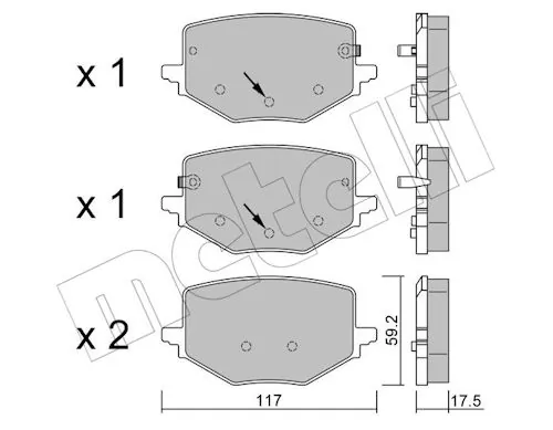 Brake Pad Set, disc brake