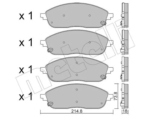 Brake Pad Set, disc brake