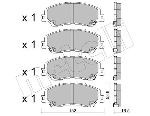 Brake Pad Set, disc brake