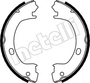 Brake Shoe Set, parking brake