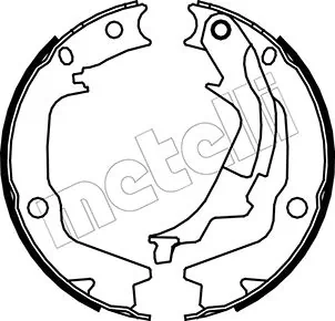 Brake Shoe Set, parking brake