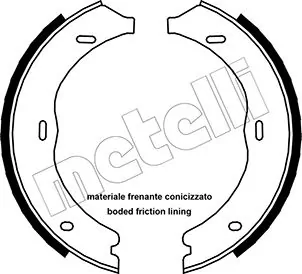 Brake Shoe Set, parking brake