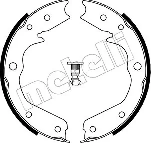 Brake Shoe Set, parking brake