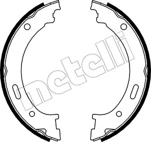 Brake Shoe Set, parking brake