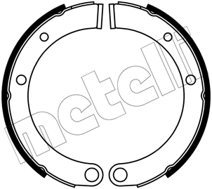 Brake Shoe Set, parking brake
