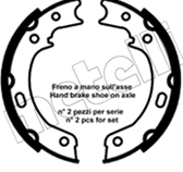 Brake Shoe Set, parking brake