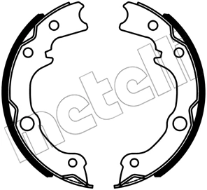 Brake Shoe Set, parking brake