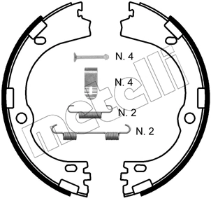 Brake Shoe Set, parking brake