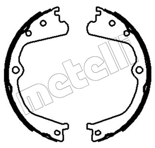 Brake Shoe Set, parking brake