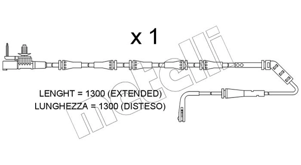 Warning Contact, brake pad wear