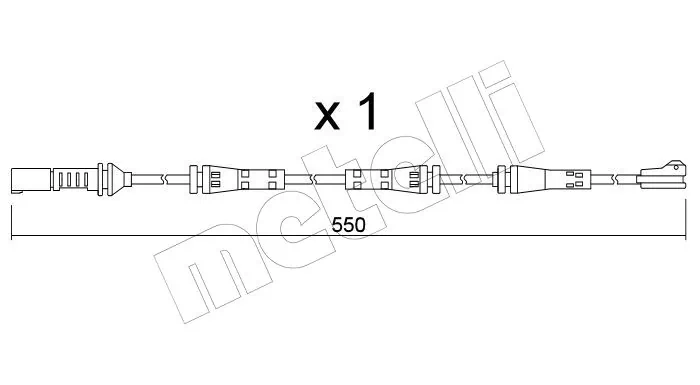 Warning Contact, brake pad wear