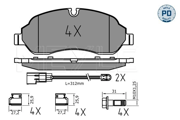 Brake Pad Set, disc brake