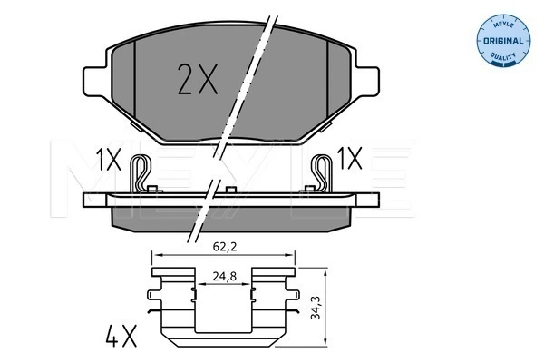 Brake Pad Set, disc brake