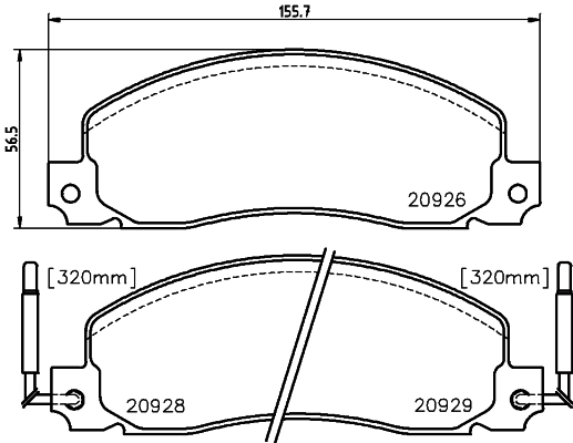 Brake Pad Set, disc brake