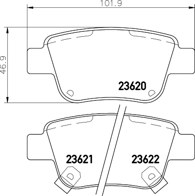 Brake Pad Set, disc brake