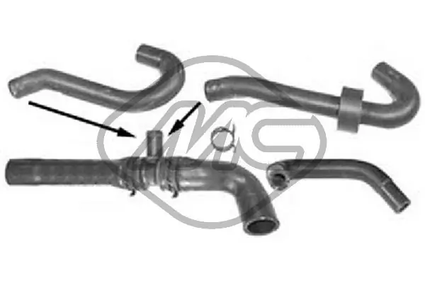 Hose, heat exchanger (heating)