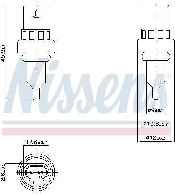 Sensor, coolant temperature