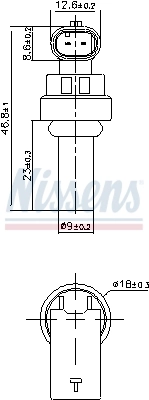Sensor, coolant temperature