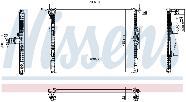 Radiator, engine cooling